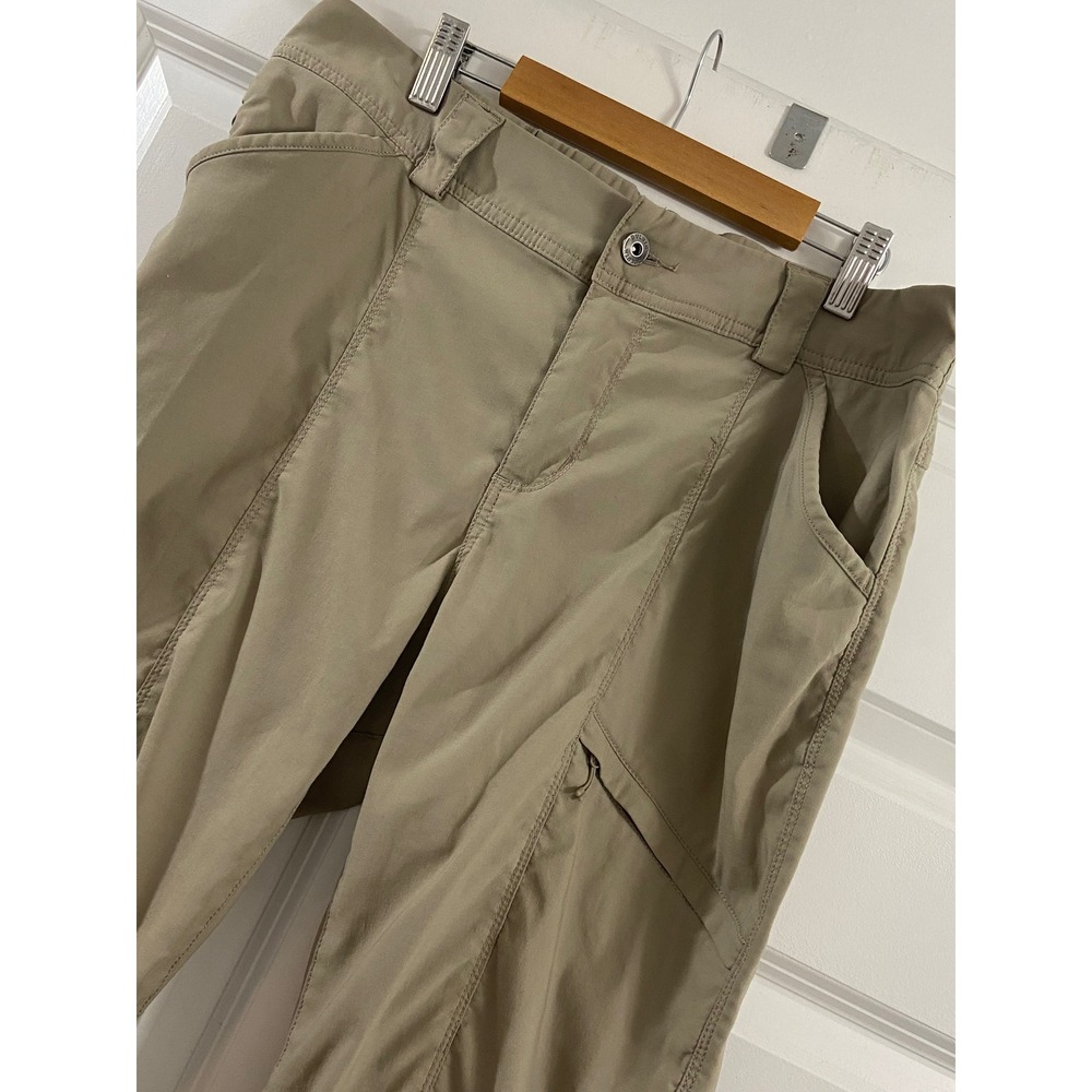 Duluth Trading Co Dry on the Fly Pants Womens 12x29 Khaki Tan Hiking Outdoor